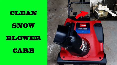 How do you clean a carburetor on a snowblower. Things To Know About How do you clean a carburetor on a snowblower. 